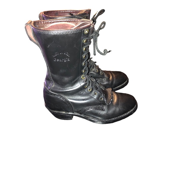 Georgia Boots Logger/Military Style Size 9 Oil&Slip Resistant GUC - Picture 2 of 7